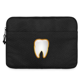 Ein Zahn im goldenen Rahmen Goldzahn Style - Laptoptasche 15" - Schwarz - Vorne