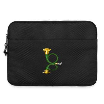 jagdhorn jäger blasen musiker - Laptoptasche 15" - Schwarz - Vorne