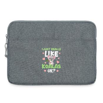 Koala Koalabär - Laptoptasche 15" - Grau meliert - Vorne