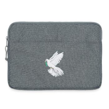 Friedenstaube Friedenssymbol - Sonja Ariel - Laptoptasche 15" - Grau meliert - Vorne