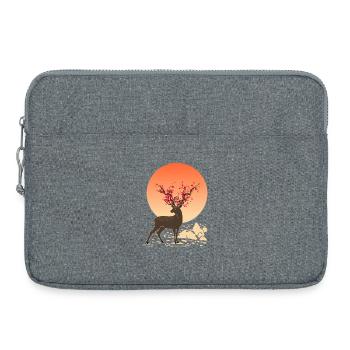 | de cerf Protéger les cerfs Sika - Sacoche pour ordinateur portable 15 pouces - gris chiné - Devant