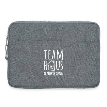 Team Haus Renovierung - Haus renovieren - Laptoptasche 15" - Grau meliert - Vorne