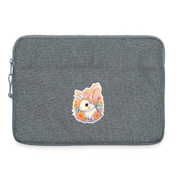 kleines Häschen - Laptoptasche 15" - Grau meliert - Vorne
