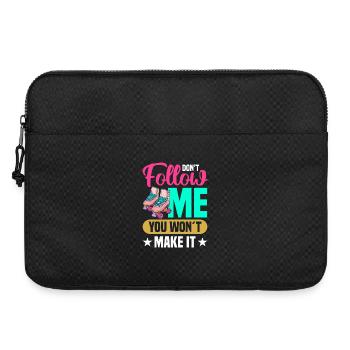 Rollschuh Design - Laptoptasche 15" - Schwarz - Vorne