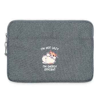 Jouet en peluche pour hamster animal de compagnie déclaration - Sacoche pour ordinateur portable 15 pouces - gris chiné - Devant