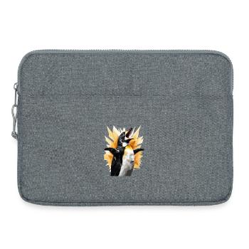 Pingouin hurlant/Pingouin hurlant - Sacoche pour ordinateur portable 15 pouces - gris chiné - Devant