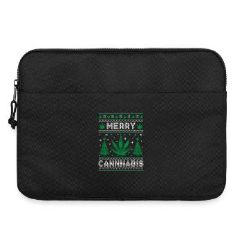 Merry Christmas, Merry Cannabis - Laptop bag 15" - black - Front
