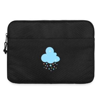 Nuage Pastel Coeurs Douche - Sacoche pour ordinateur portable 15 pouces - noir - Devant