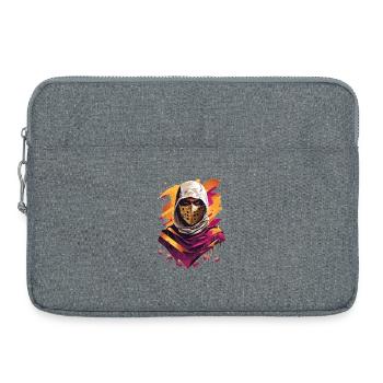 Ninja Samurai Warrior - Laptop bag 15" - heather grey - Front