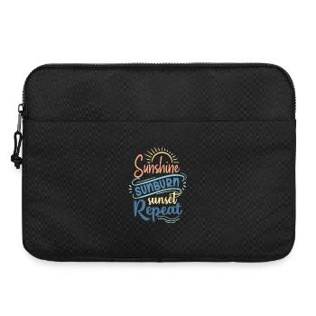 Sunshine Sunburn Sunset Repeat - Laptop bag 15" - black - Front