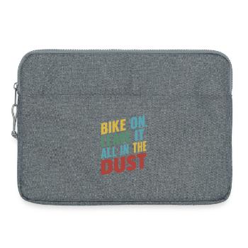 Bike On Leave It All In Dust Grafik - Laptoptasche 15" - Grau meliert - Vorne