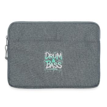 Drum and bass - Sacoche pour ordinateur portable 15 pouces - gris chiné - Devant