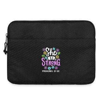 Christlich Glaube Bibelvers - Laptoptasche 15" - Schwarz - Vorne