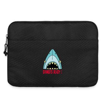 Hungriger Hai - Laptoptasche 15" - Schwarz - Vorne