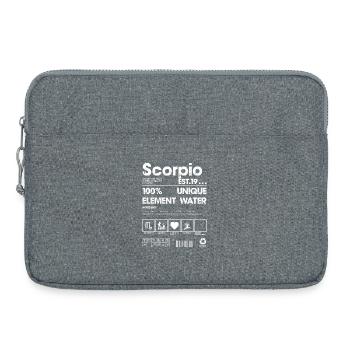 Scorpio Element Water Logo Tee - Laptop bag 15" - heather grey - Front