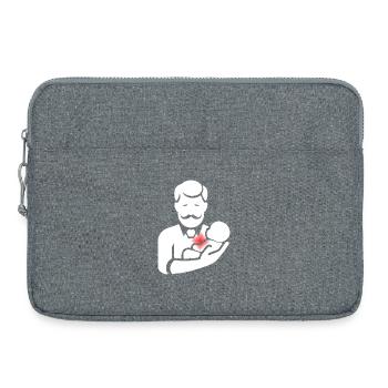 Daddy Santa Papuan Humor Joke Gift T - Laptop bag 15" - heather grey - Front