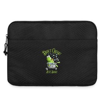 Don't Croak. Just Soak. Wellness Frosch Badewanne - Laptoptasche 15" - Schwarz - Vorne