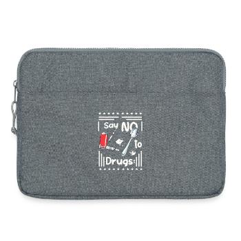 Say NO to drugs - Laptop bag 15" - heather grey - Front