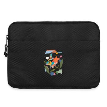 Colibri coloré avec fleur - Motif de nature coloré - Sacoche pour ordinateur portable 15 pouces - noir - Devant
