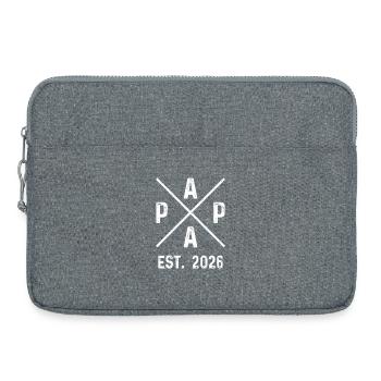Papa Est. 2026 - Laptoptasche 15" - Grau meliert - Vorne