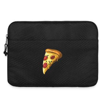 Pizza Italy Cheese Cartoon Illustration - Laptop bag 15" - black - Front