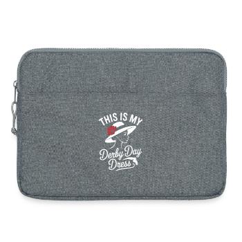 Derby Day Elegantes Hutdesign - Laptoptasche 15" - Grau meliert - Vorne