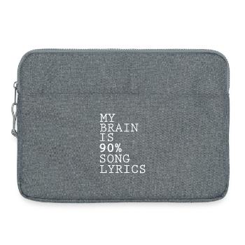 Citation inspirante Design abstrait - Sacoche pour ordinateur portable 15 pouces - gris chiné - Devant