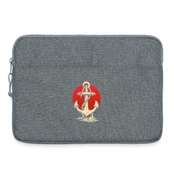 Anchor and Sun - Laptoptasche 15" - Grau meliert - Vorne