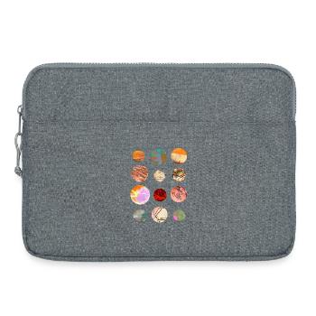 Marbres et planètes - Sacoche pour ordinateur portable 15 pouces - gris chiné - Devant