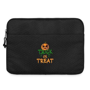 Halloween Trick or Treat Kürbis Spruch Horror - Laptoptasche 15" - Schwarz - Vorne