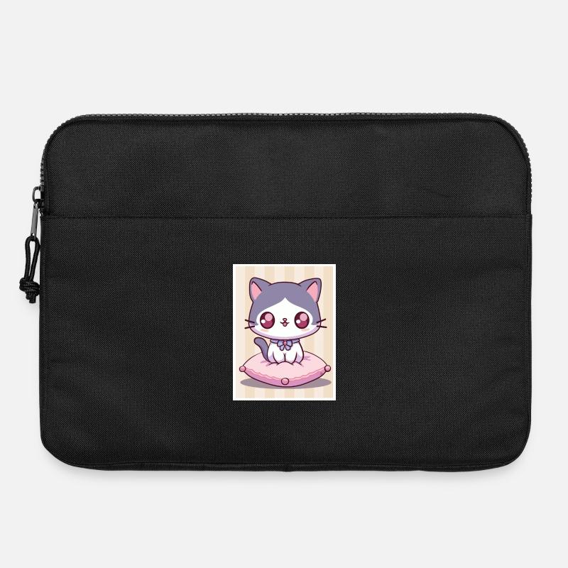 Kawaii Kätzchen - Laptoptasche 15" - Schwarz