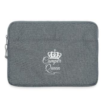Reine du camping-car - Sacoche pour ordinateur portable 15 pouces - gris chiné - Devant