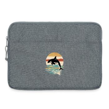 Orca Retro Sunset Ocean - Laptop bag 15" - heather grey - Front