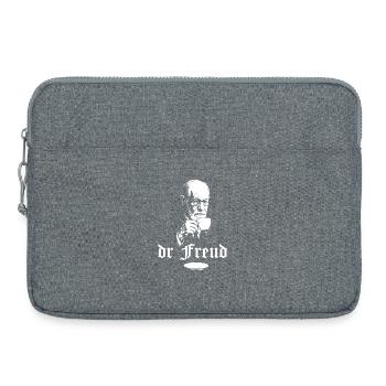 Dr. Freud Tea Time Porträt - Laptoptasche 15" - Grau meliert - Vorne