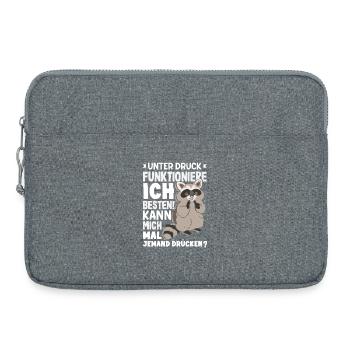 I function best under pressure - Laptop bag 15" - heather grey - Front