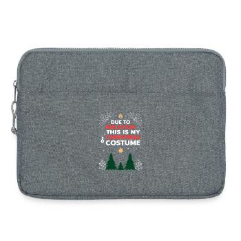 Ironic Inflation Weihnachtskostüm - Laptoptasche 15" - Grau meliert - Vorne
