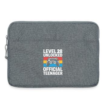 Level 28 Freigeschaltetes Tee-Tee - Laptoptasche 15" - Grau meliert - Vorne