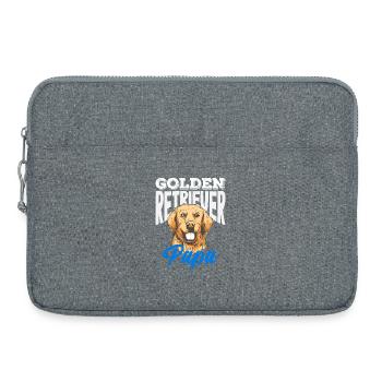Golden Retriever Propriétaire Cadeau Propriétaire - Sacoche pour ordinateur portable 15 pouces - gris chiné - Devant