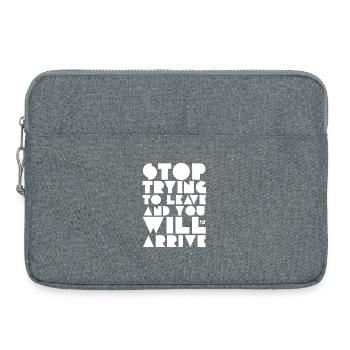 Citation de Lao Tseu - Sacoche pour ordinateur portable 15 pouces - gris chiné - Devant