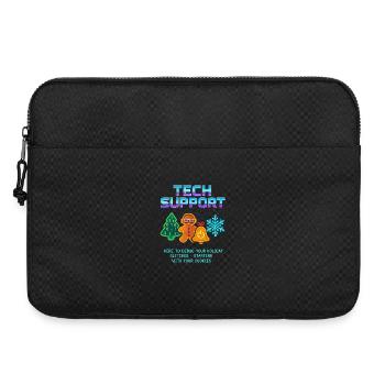 Soutien technique drôle pour déboger Noël - Sacoche pour ordinateur portable 15 pouces - noir - Devant
