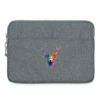 Cerfs, cerfs - Sacoche pour ordinateur portable 15 pouces - gris chiné - Devant