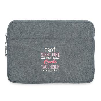 This is what a really cool diver looks like Diving - Laptop bag 15" - heather grey - Front