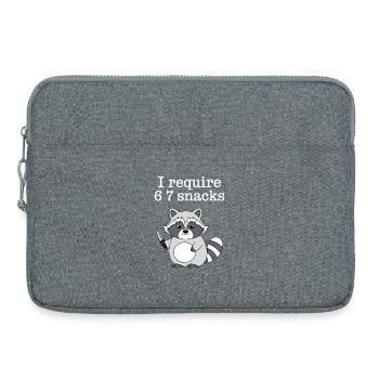 6-7 Internet Meme Cooler 6 7 Raccoon - Laptop bag 15" - heather grey - Front