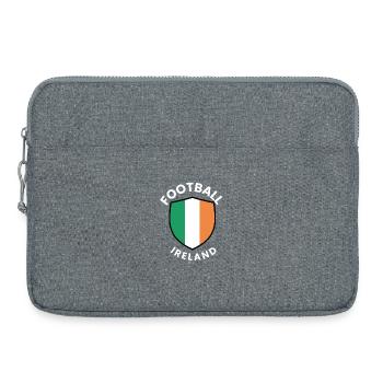 Ireland Coat Shield Football Motif - Laptop bag 15" - heather grey - Front