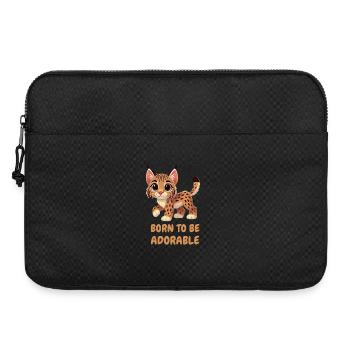 Süßer, bunter Luchs - Laptoptasche 15" - Schwarz - Vorne
