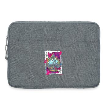As de pique - Sacoche pour ordinateur portable 15 pouces - gris chiné - Devant