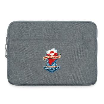 Droit international : Le Groenland donne - Sacoche pour ordinateur portable 15 pouces - gris chiné - Devant