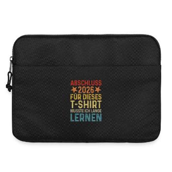 Diplôme 2026 J’ai dû étudier longtemps pour un T-shirt - Sacoche pour ordinateur portable 15 pouces - noir - Devant