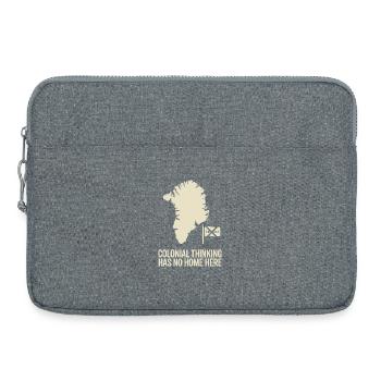 Grönland Antikolonialprotest Arktische Souveränität - Laptoptasche 15" - Grau meliert - Vorne