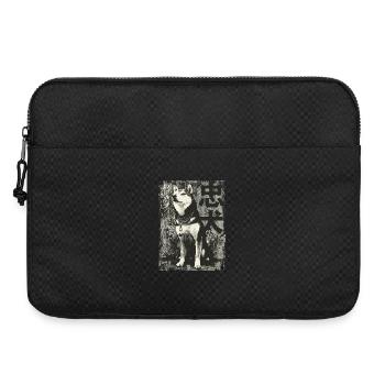 Portrait Akita Inu – 忠犬 Art urbain - Sacoche pour ordinateur portable 15 pouces - noir - Devant